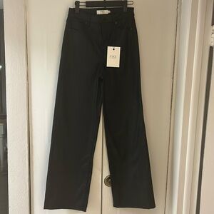 Wide leg black jeans NWT